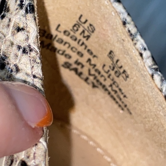 LEATHER SNAKESKIN Ballet Flats “SALLY” Sam Edelman LIKE NEW! - Picture 6 of 6